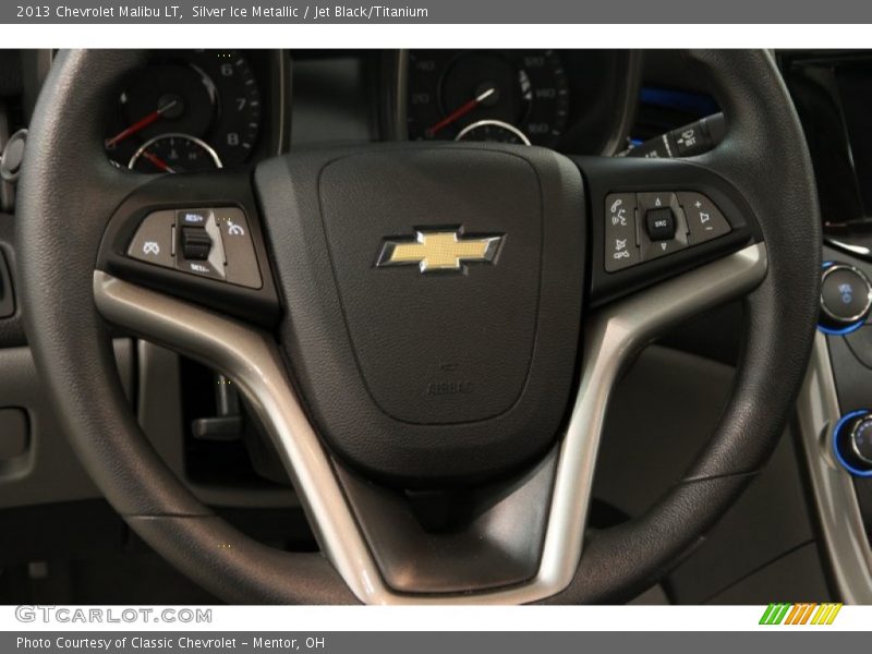 Silver Ice Metallic / Jet Black/Titanium 2013 Chevrolet Malibu LT