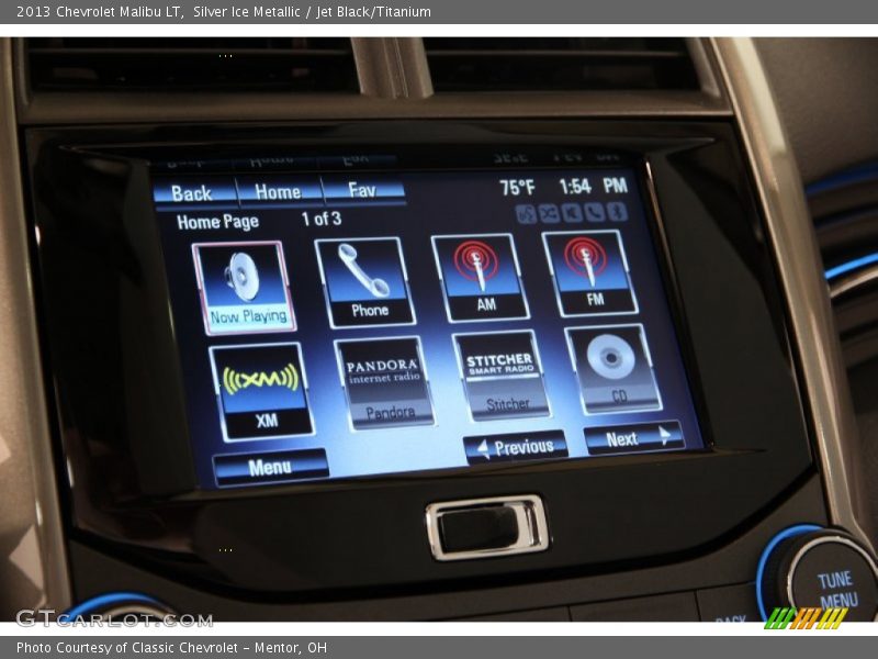 Silver Ice Metallic / Jet Black/Titanium 2013 Chevrolet Malibu LT