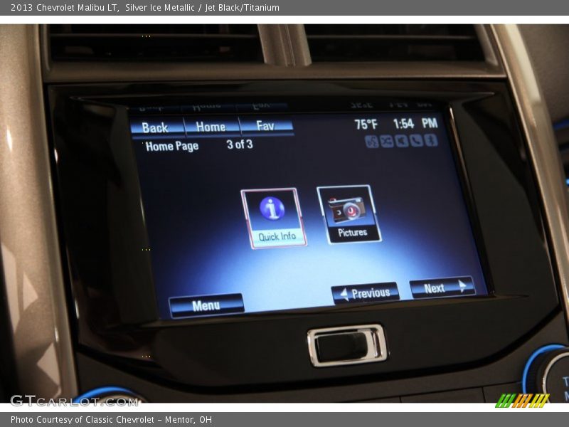 Silver Ice Metallic / Jet Black/Titanium 2013 Chevrolet Malibu LT
