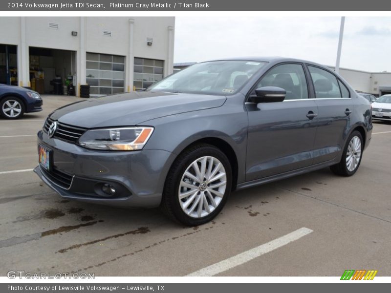 Platinum Gray Metallic / Titan Black 2014 Volkswagen Jetta TDI Sedan