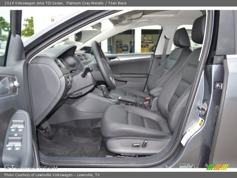Platinum Gray Metallic / Titan Black 2014 Volkswagen Jetta TDI Sedan