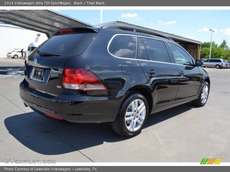 Black / Titan Black 2014 Volkswagen Jetta TDI SportWagen