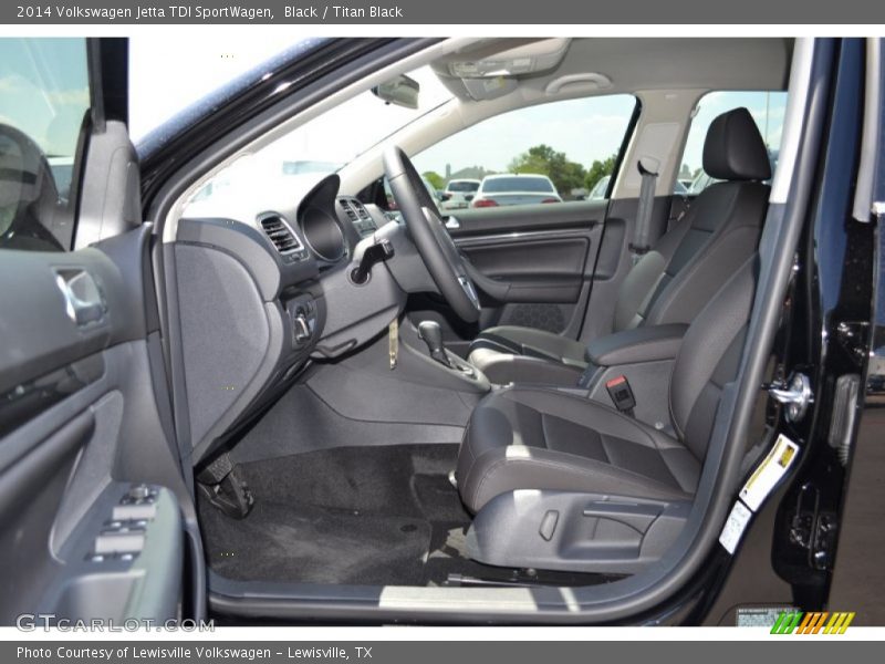 Black / Titan Black 2014 Volkswagen Jetta TDI SportWagen