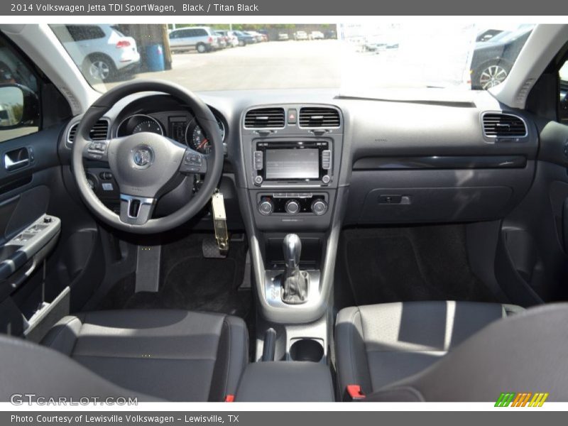 Black / Titan Black 2014 Volkswagen Jetta TDI SportWagen