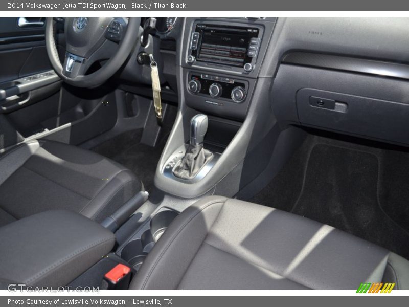 Black / Titan Black 2014 Volkswagen Jetta TDI SportWagen