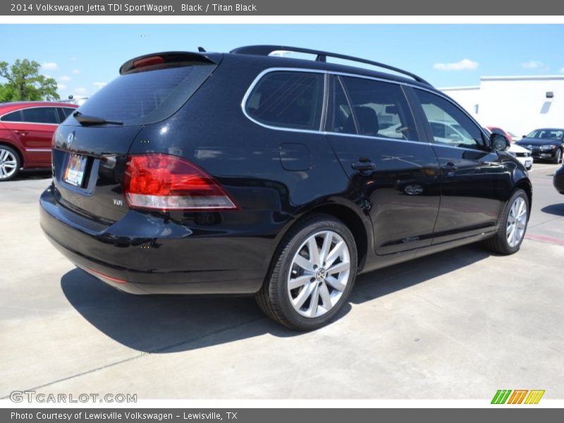 Black / Titan Black 2014 Volkswagen Jetta TDI SportWagen