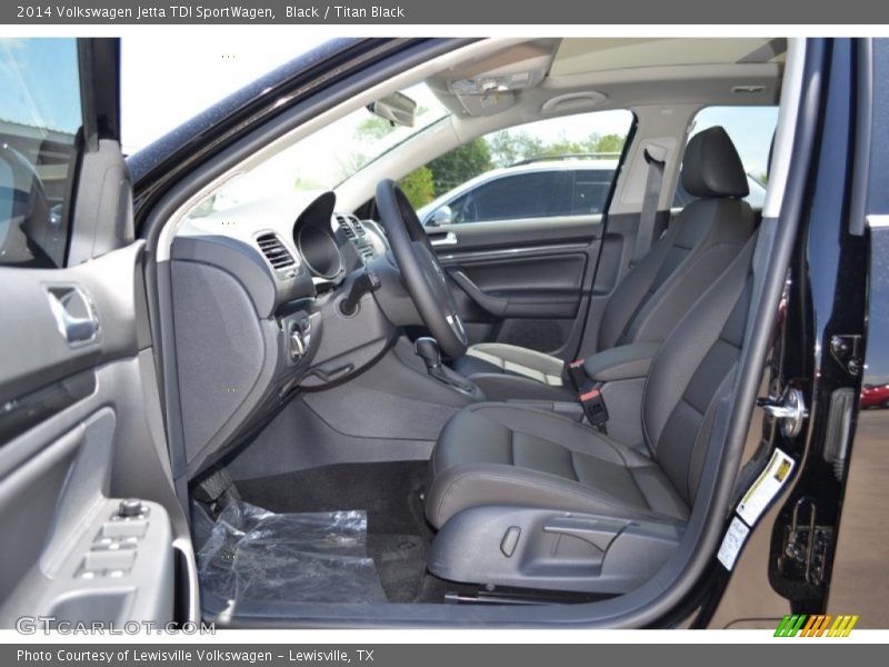 Black / Titan Black 2014 Volkswagen Jetta TDI SportWagen