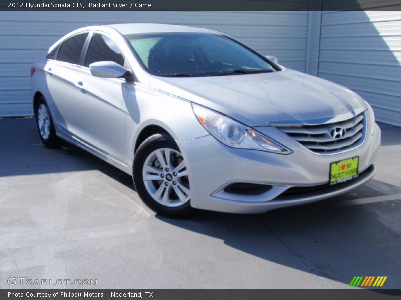 Radiant Silver / Camel 2012 Hyundai Sonata GLS