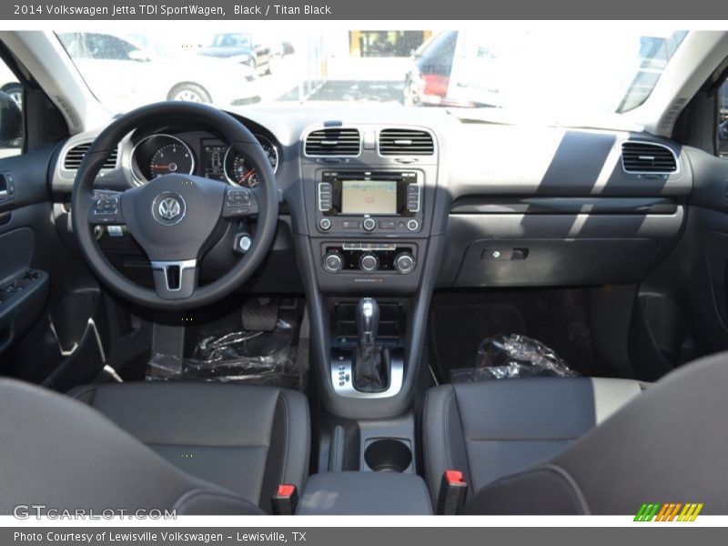Black / Titan Black 2014 Volkswagen Jetta TDI SportWagen