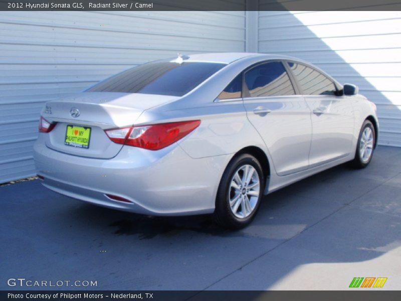 Radiant Silver / Camel 2012 Hyundai Sonata GLS