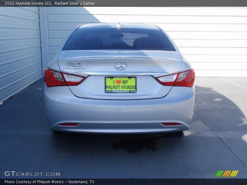 Radiant Silver / Camel 2012 Hyundai Sonata GLS