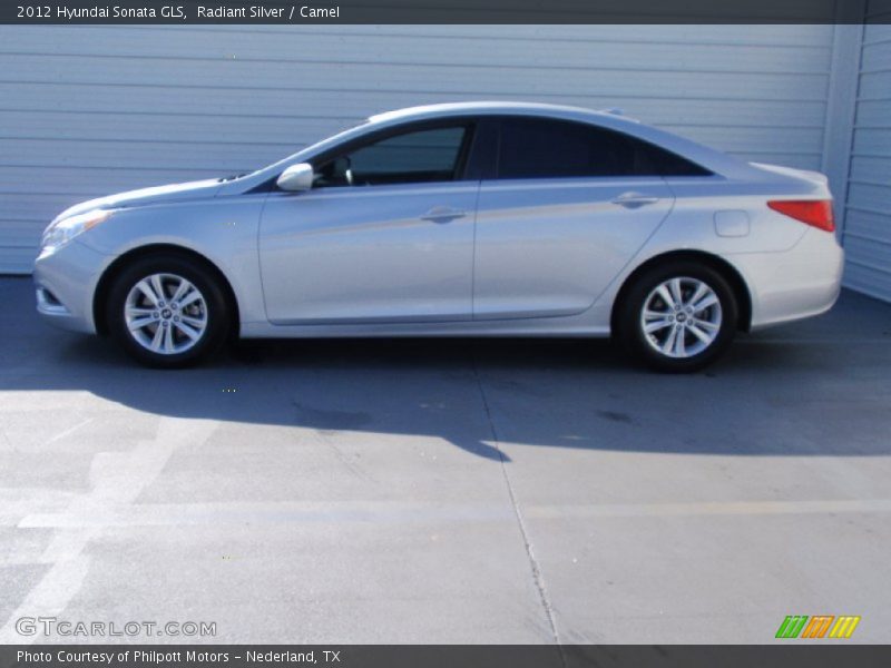 Radiant Silver / Camel 2012 Hyundai Sonata GLS