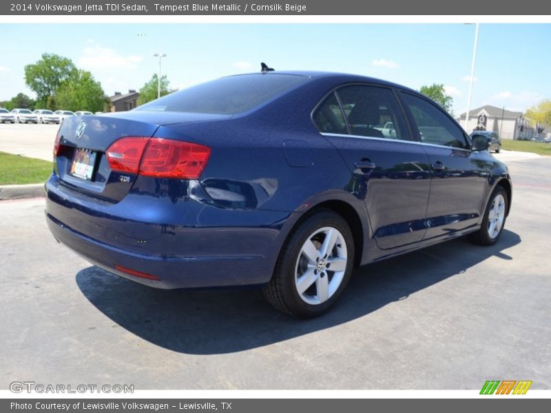 Tempest Blue Metallic / Cornsilk Beige 2014 Volkswagen Jetta TDI Sedan