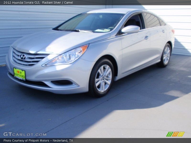 Radiant Silver / Camel 2012 Hyundai Sonata GLS
