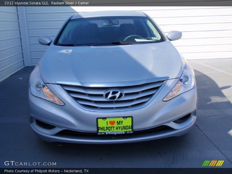 Radiant Silver / Camel 2012 Hyundai Sonata GLS