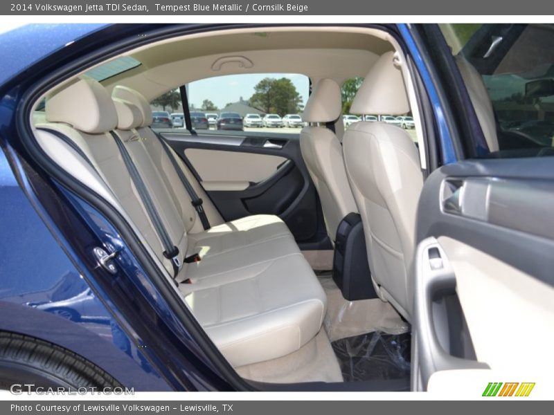 Tempest Blue Metallic / Cornsilk Beige 2014 Volkswagen Jetta TDI Sedan