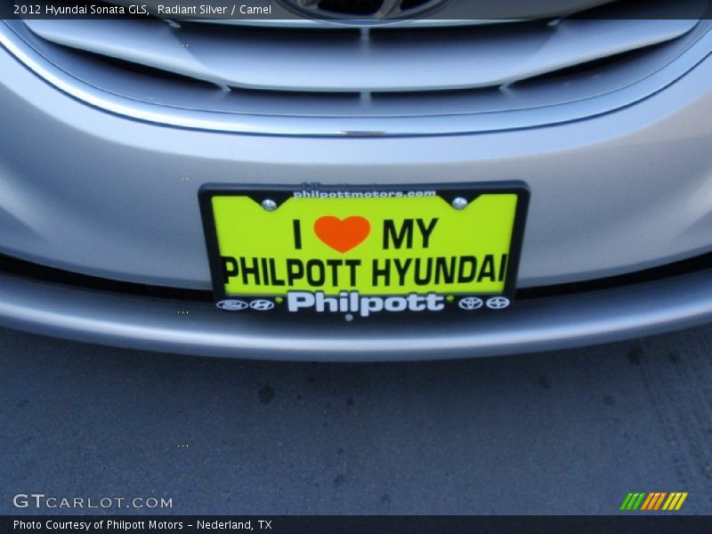Radiant Silver / Camel 2012 Hyundai Sonata GLS