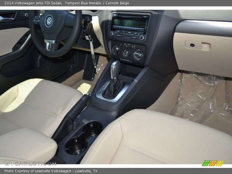 Tempest Blue Metallic / Cornsilk Beige 2014 Volkswagen Jetta TDI Sedan
