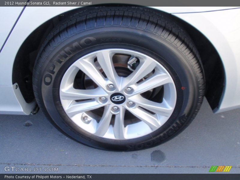 Radiant Silver / Camel 2012 Hyundai Sonata GLS