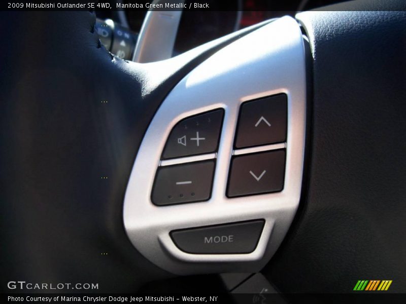 Manitoba Green Metallic / Black 2009 Mitsubishi Outlander SE 4WD