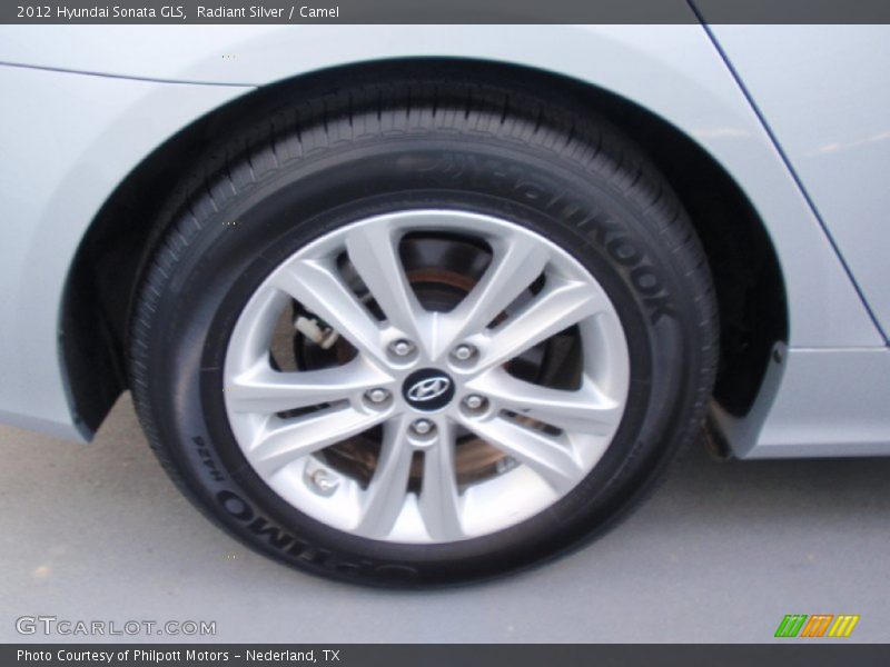 Radiant Silver / Camel 2012 Hyundai Sonata GLS