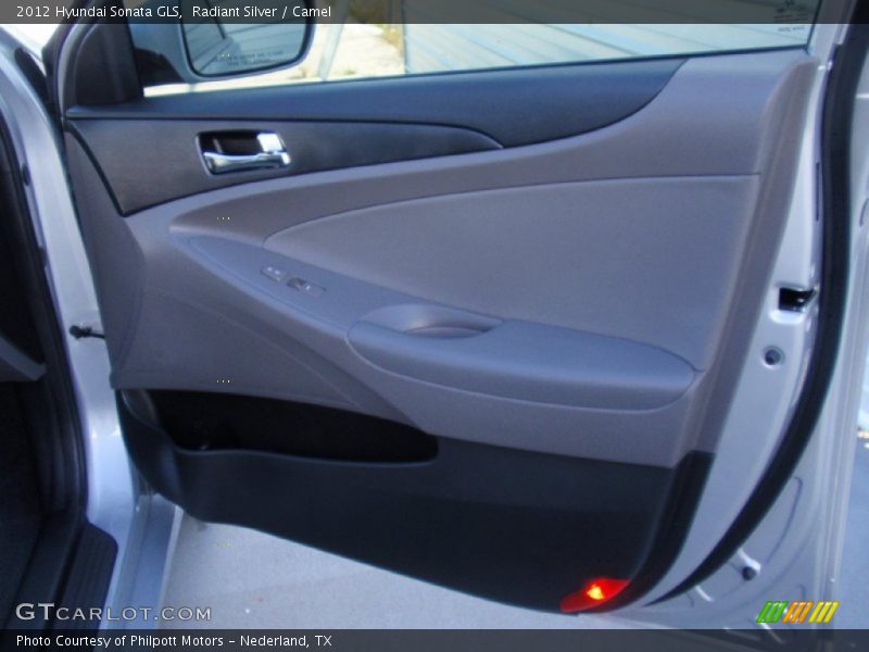 Radiant Silver / Camel 2012 Hyundai Sonata GLS