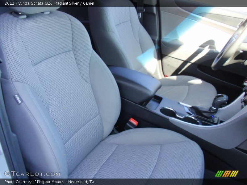 Radiant Silver / Camel 2012 Hyundai Sonata GLS