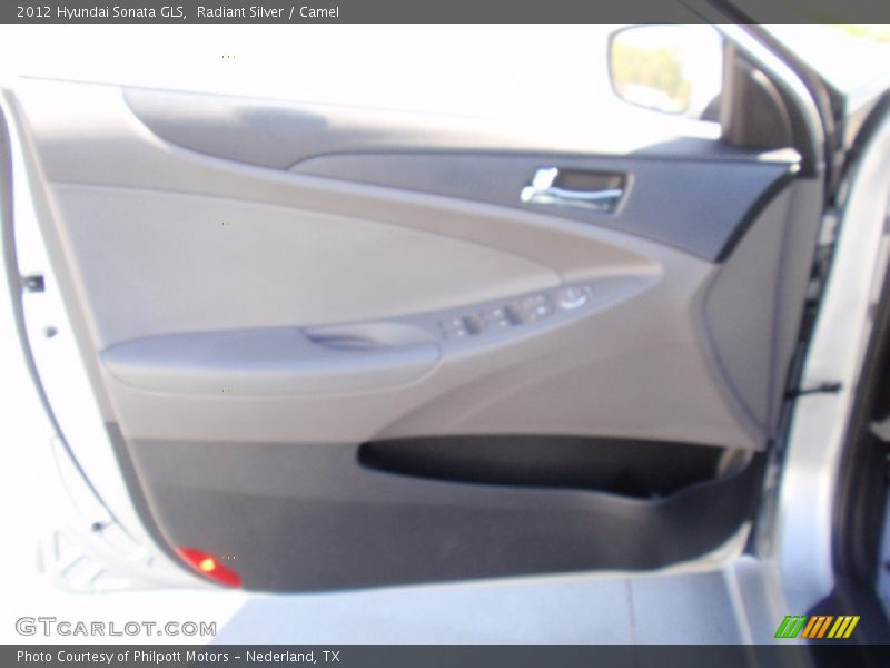 Radiant Silver / Camel 2012 Hyundai Sonata GLS