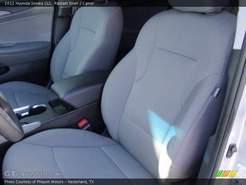 Radiant Silver / Camel 2012 Hyundai Sonata GLS