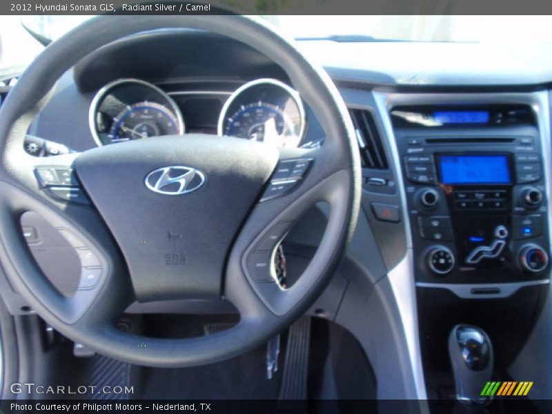 Radiant Silver / Camel 2012 Hyundai Sonata GLS