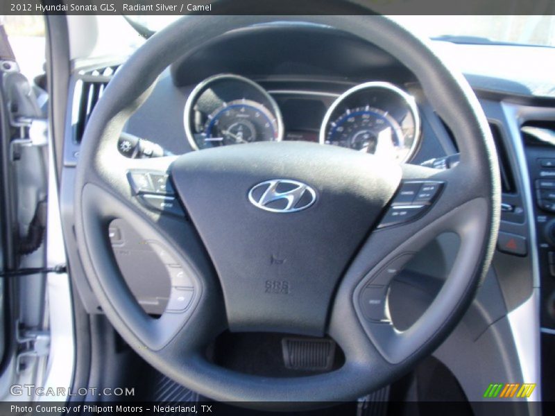 Radiant Silver / Camel 2012 Hyundai Sonata GLS