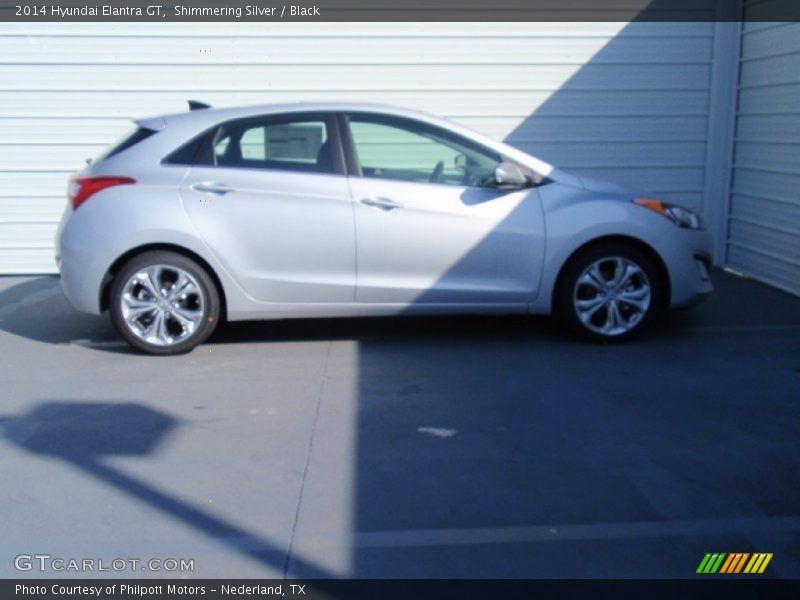 Shimmering Silver / Black 2014 Hyundai Elantra GT