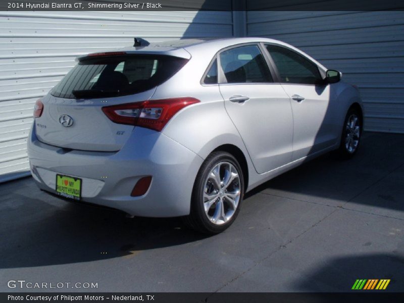 Shimmering Silver / Black 2014 Hyundai Elantra GT