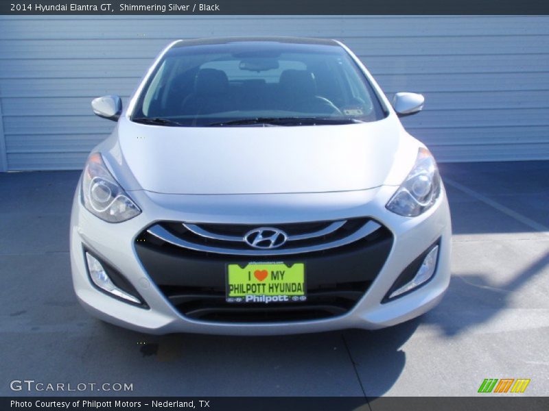 Shimmering Silver / Black 2014 Hyundai Elantra GT