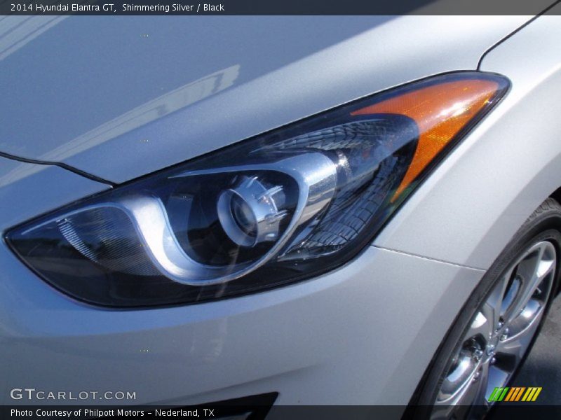 Shimmering Silver / Black 2014 Hyundai Elantra GT