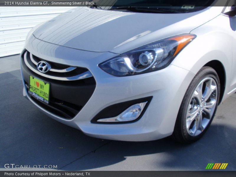 Shimmering Silver / Black 2014 Hyundai Elantra GT