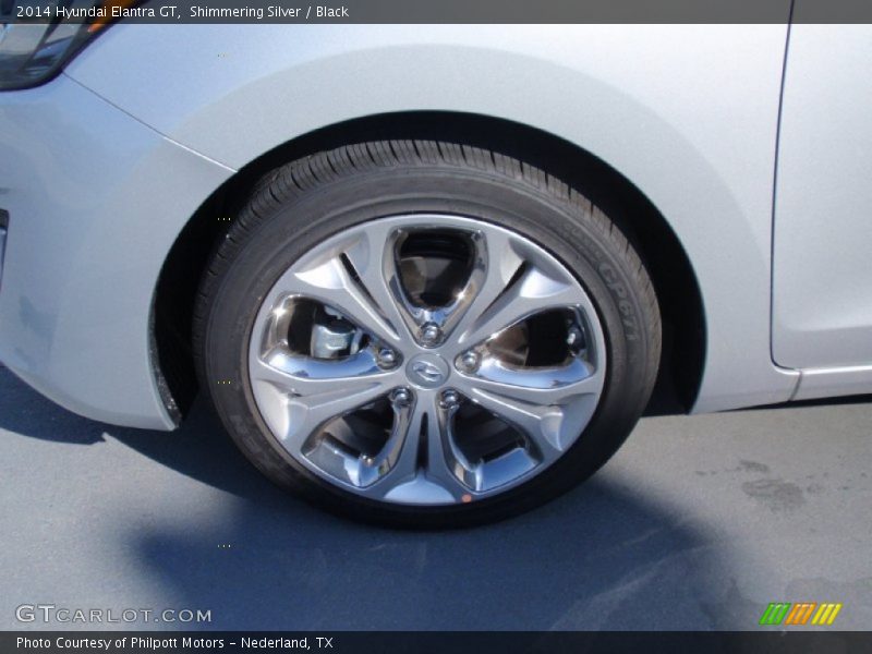 Shimmering Silver / Black 2014 Hyundai Elantra GT