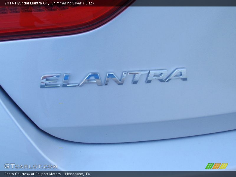 Shimmering Silver / Black 2014 Hyundai Elantra GT