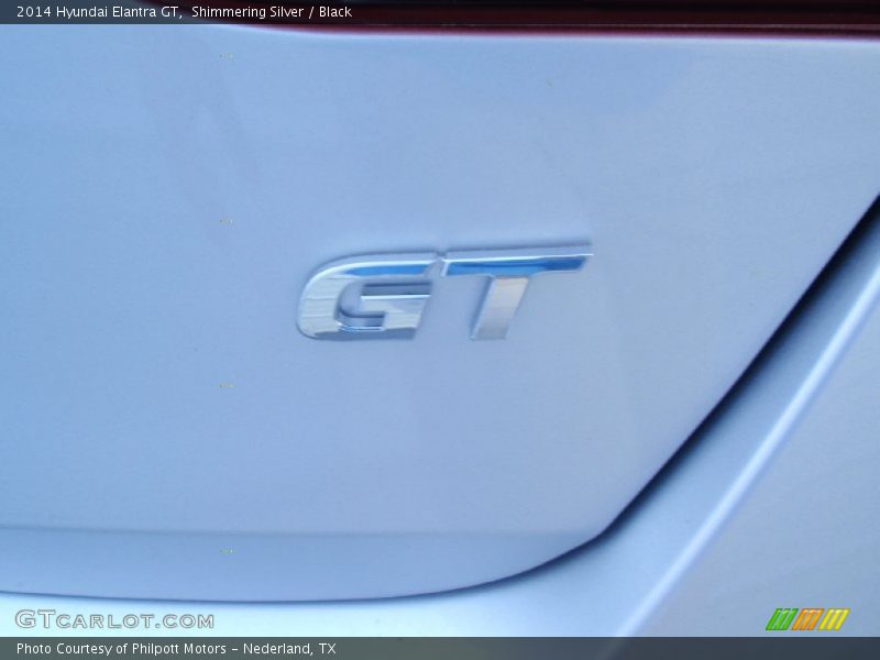 Shimmering Silver / Black 2014 Hyundai Elantra GT