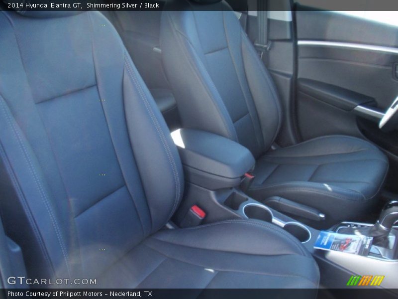 Shimmering Silver / Black 2014 Hyundai Elantra GT