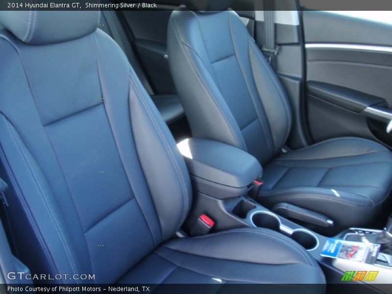 Shimmering Silver / Black 2014 Hyundai Elantra GT