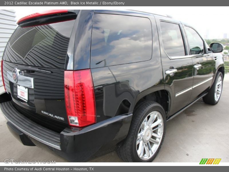 Black Ice Metallic / Ebony/Ebony 2012 Cadillac Escalade Platinum AWD