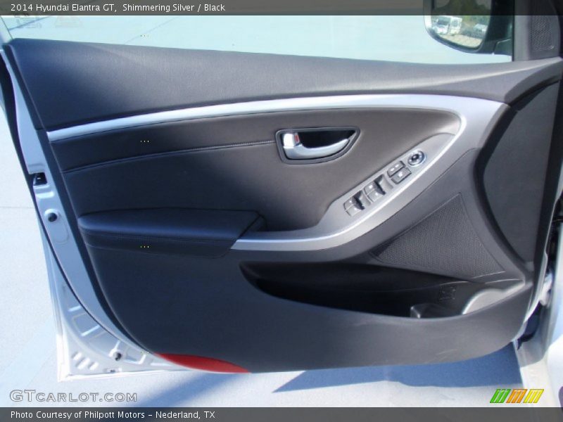 Shimmering Silver / Black 2014 Hyundai Elantra GT