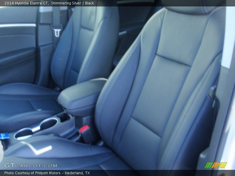 Shimmering Silver / Black 2014 Hyundai Elantra GT