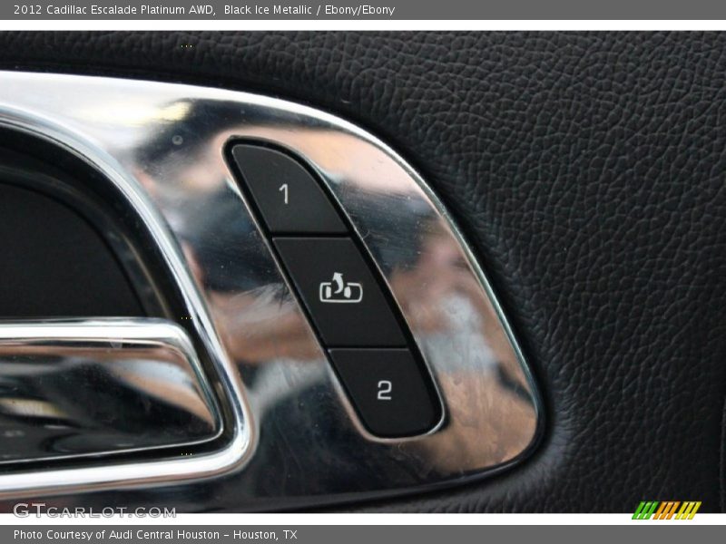 Black Ice Metallic / Ebony/Ebony 2012 Cadillac Escalade Platinum AWD