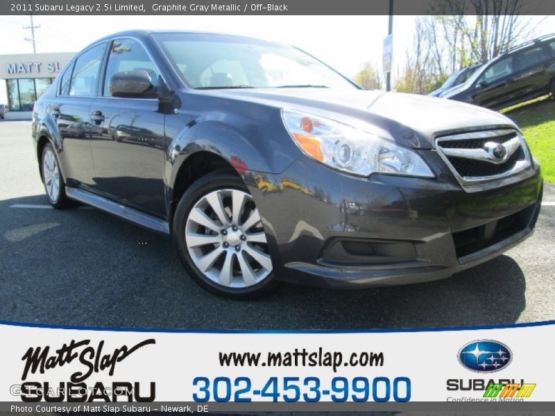 Graphite Gray Metallic / Off-Black 2011 Subaru Legacy 2.5i Limited