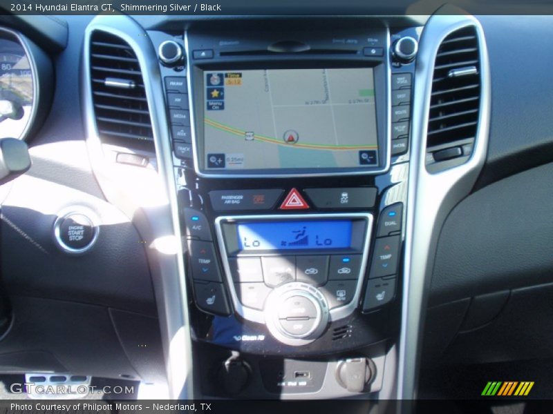 Shimmering Silver / Black 2014 Hyundai Elantra GT