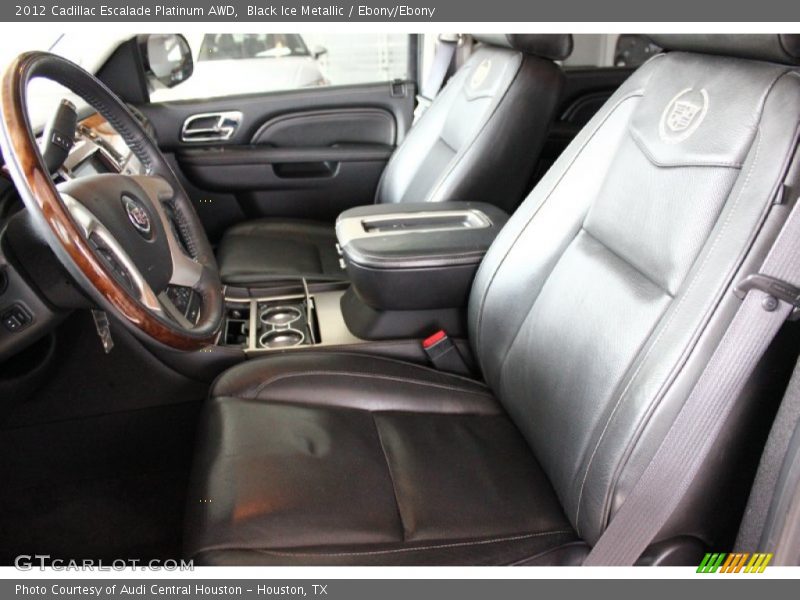 Black Ice Metallic / Ebony/Ebony 2012 Cadillac Escalade Platinum AWD