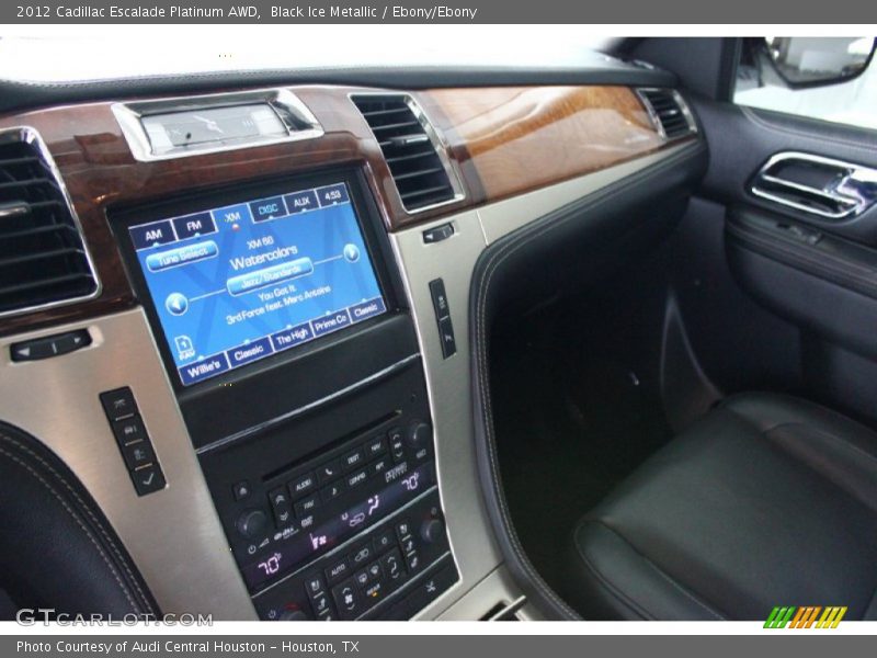 Black Ice Metallic / Ebony/Ebony 2012 Cadillac Escalade Platinum AWD