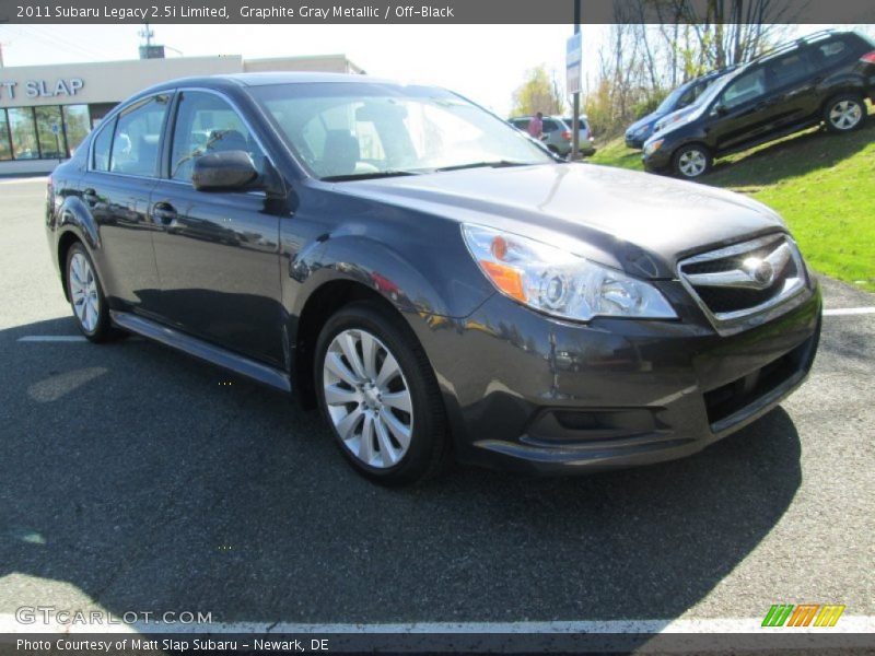 Graphite Gray Metallic / Off-Black 2011 Subaru Legacy 2.5i Limited